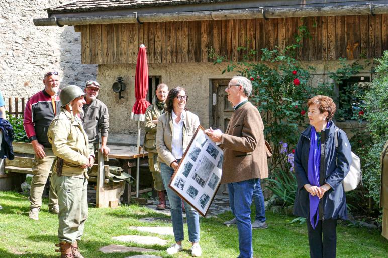 „Alliierte“ auf Dornsberg und in Plaus; Fotos: Sepp