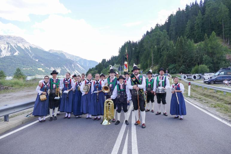 Bezirksmusikfest, 75 Jahre MK Reschen, Festumzug 11.07.2026, Fotos: AM