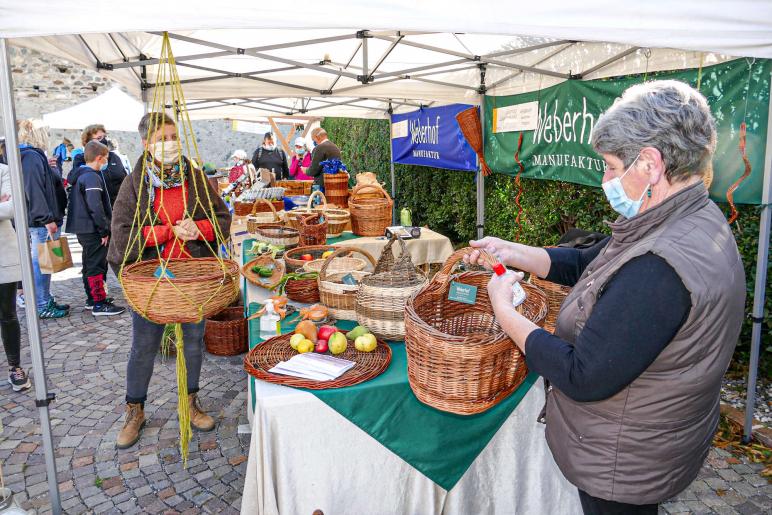 Bunter Herbstmarkt in Glurns am 10. Oktober 2020; Fotos: Sepp