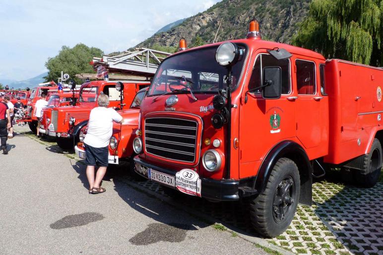 Feuerwehrfest mit Oldtimertreffen in Latsch; Einzug vom 23. Juli 2017; Fotos: Sepp