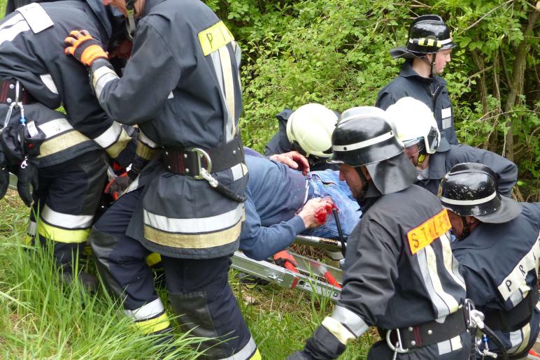 Großübung vom 25. Mai 2019 in Prad; Fotos: Sepp