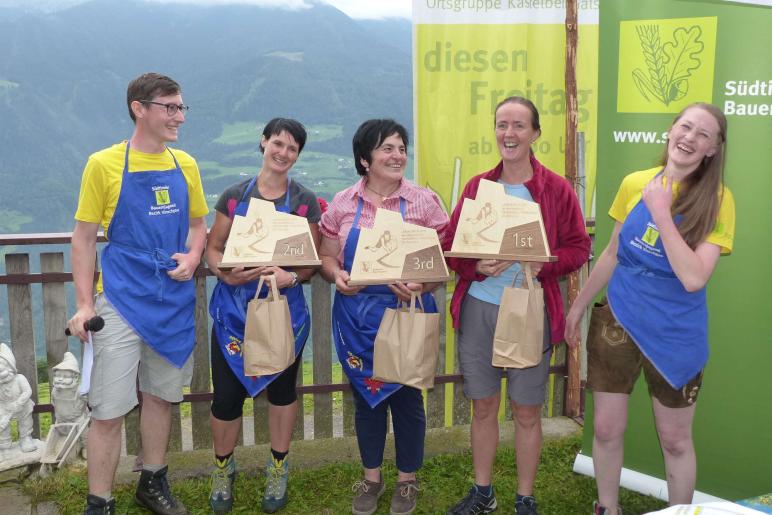 Landesentscheid im Handmähen am 28. Juli 2019 in Trumsberg in Kastelbell. Fotos: Sepp