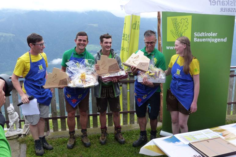 Landesentscheid im Handmähen am 28. Juli 2019 in Trumsberg in Kastelbell. Fotos: Sepp