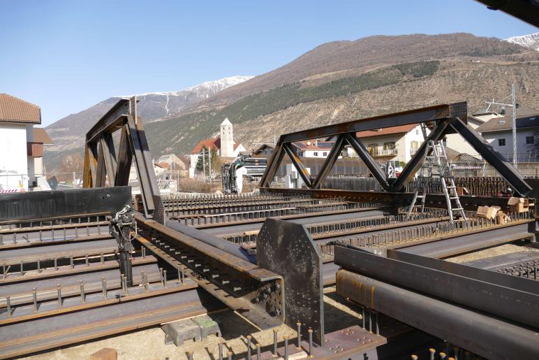 Neue Etschbrücke in Laas Fotos: Sepp