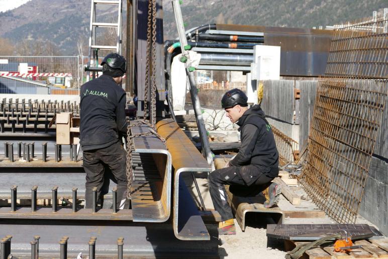 Neue Etschbrücke in Laas Fotos: Sepp