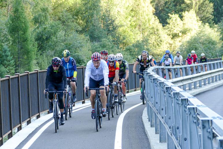 Radtag-Eindrücke (neue Aufstiegsspur Prad-Stilfser Brücke); Fotos: Sepp