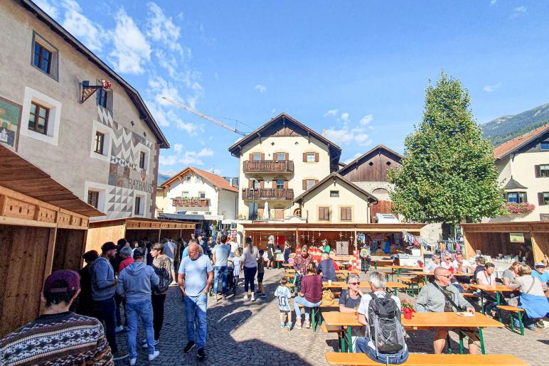 Rosenkranzmarkt in Schluderns, 30.09.23; Fotos: Michael