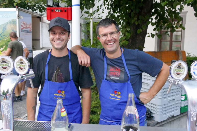 Sommernacht in Latsch, 14.08., Sunnseit Brass. Fotos: Michael 