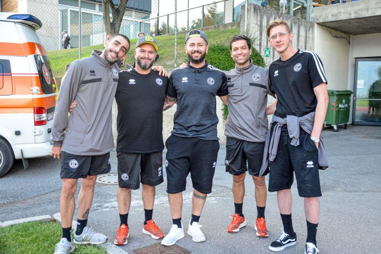 Testspiel in Mals, Lugano - Unterhaching, 04.07.23; Fotos: Michael