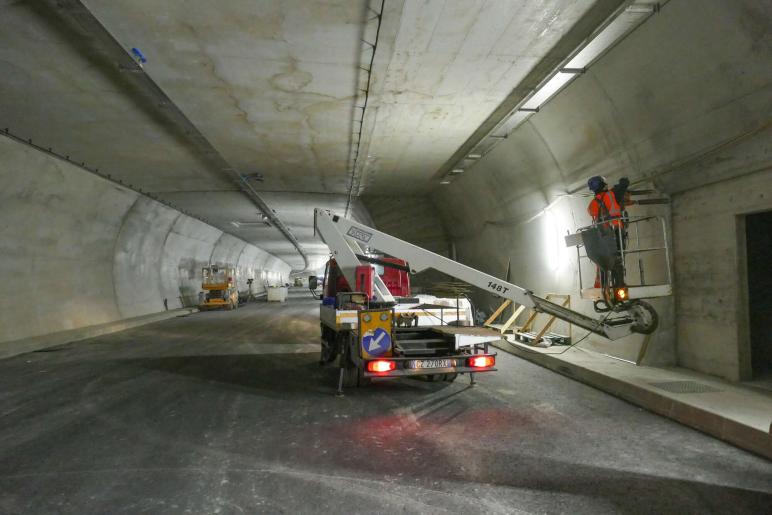 Tunnelbesichtigung in Kastelbell; Fotos: Sepp