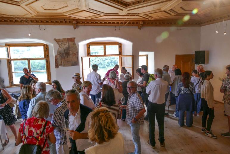 Vinschgauer Weinpräsentation auf Schloss Kastelbell, 6. Juli; Fotos: Michael 
